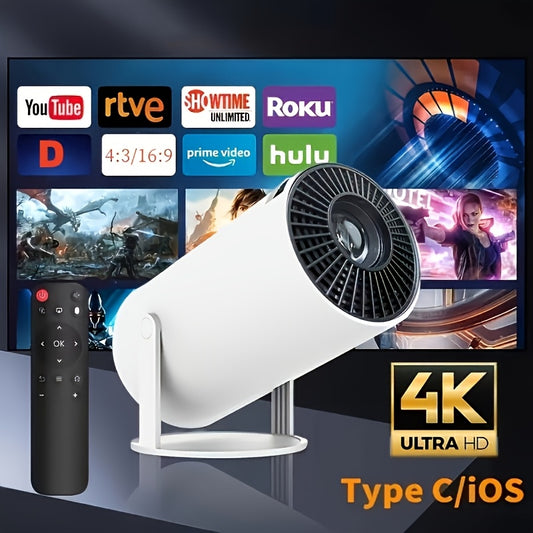 Vidéoprojecteur Portable 1080P WiFi Bluetooth - Rotation 180°