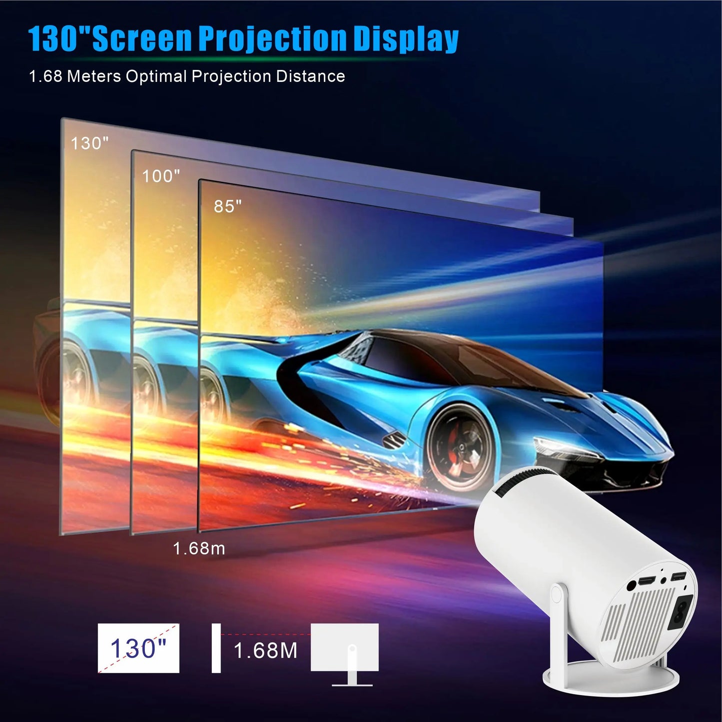 Vidéoprojecteur HY300 Pro 4K Full HD - Android 11